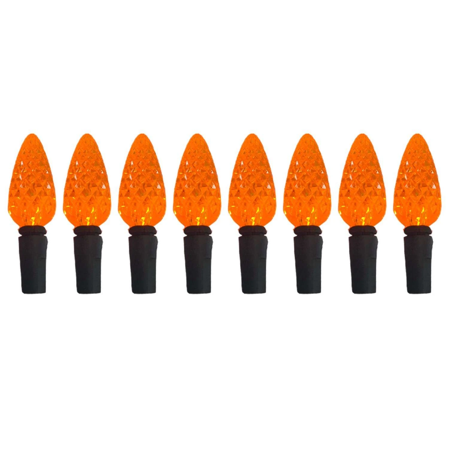 Celebrations Orange 100 Ct 2 In. LED C6 Halloween String Lights