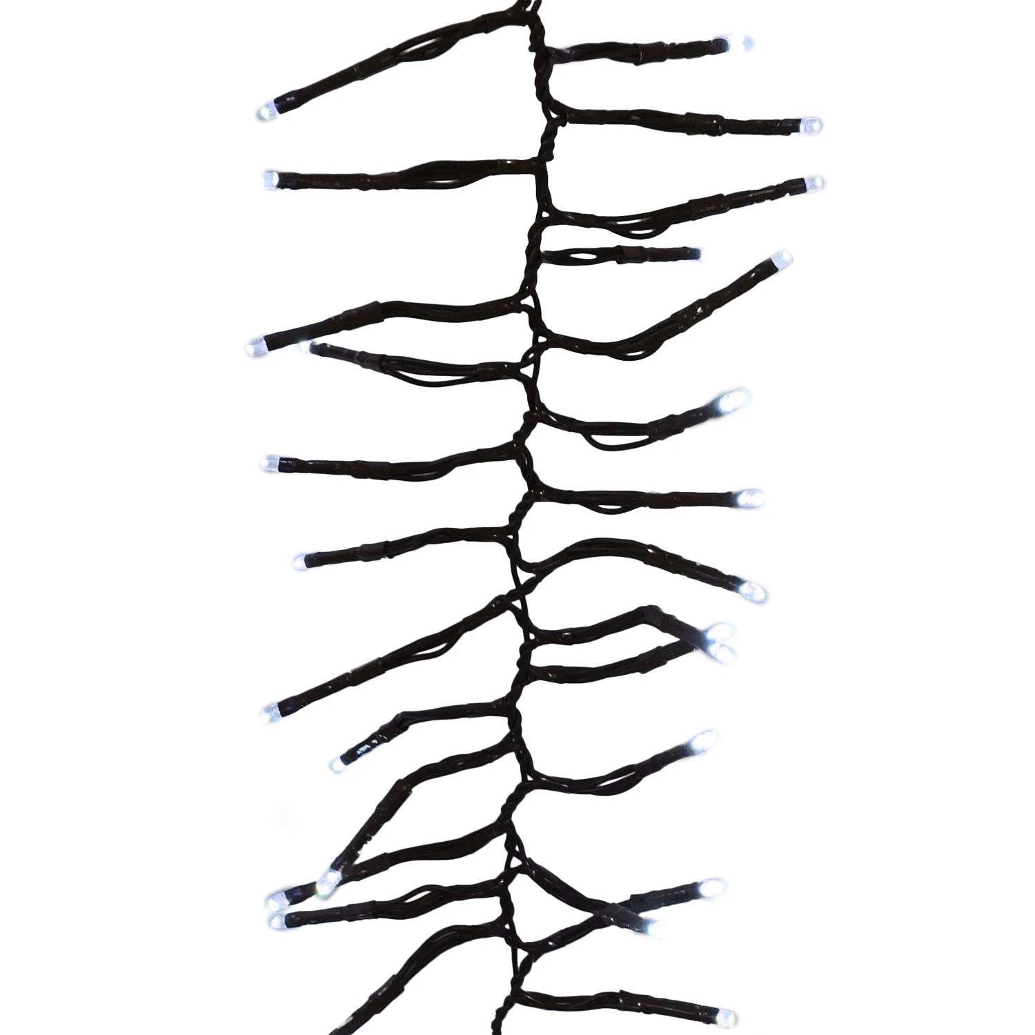 Celebrations LED Big Seed Cluster Pure White 250 Ct String Christmas Lights