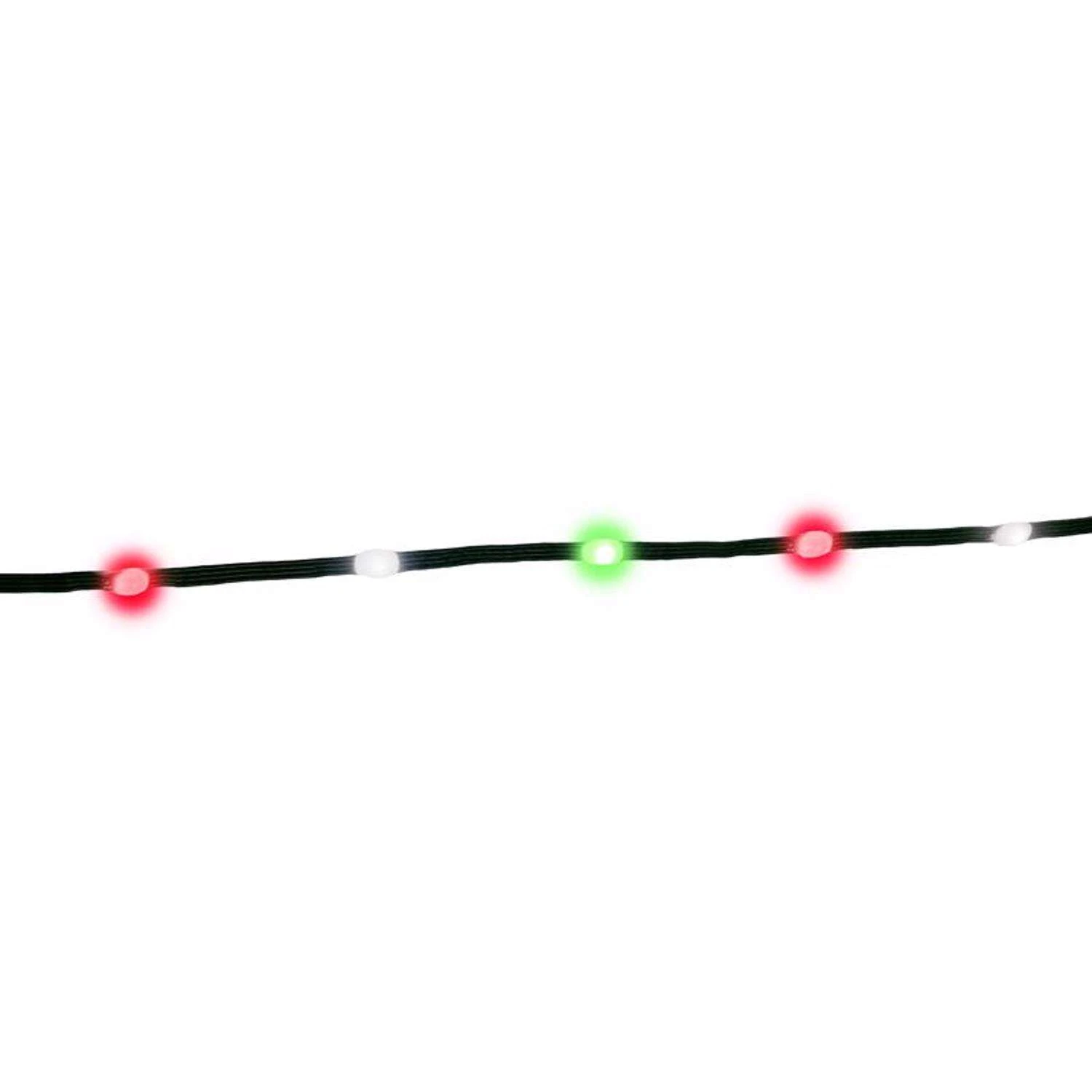Celebrations LED Red/Green/Pure White 200 Ct String Ribbon Light 33 Ft.