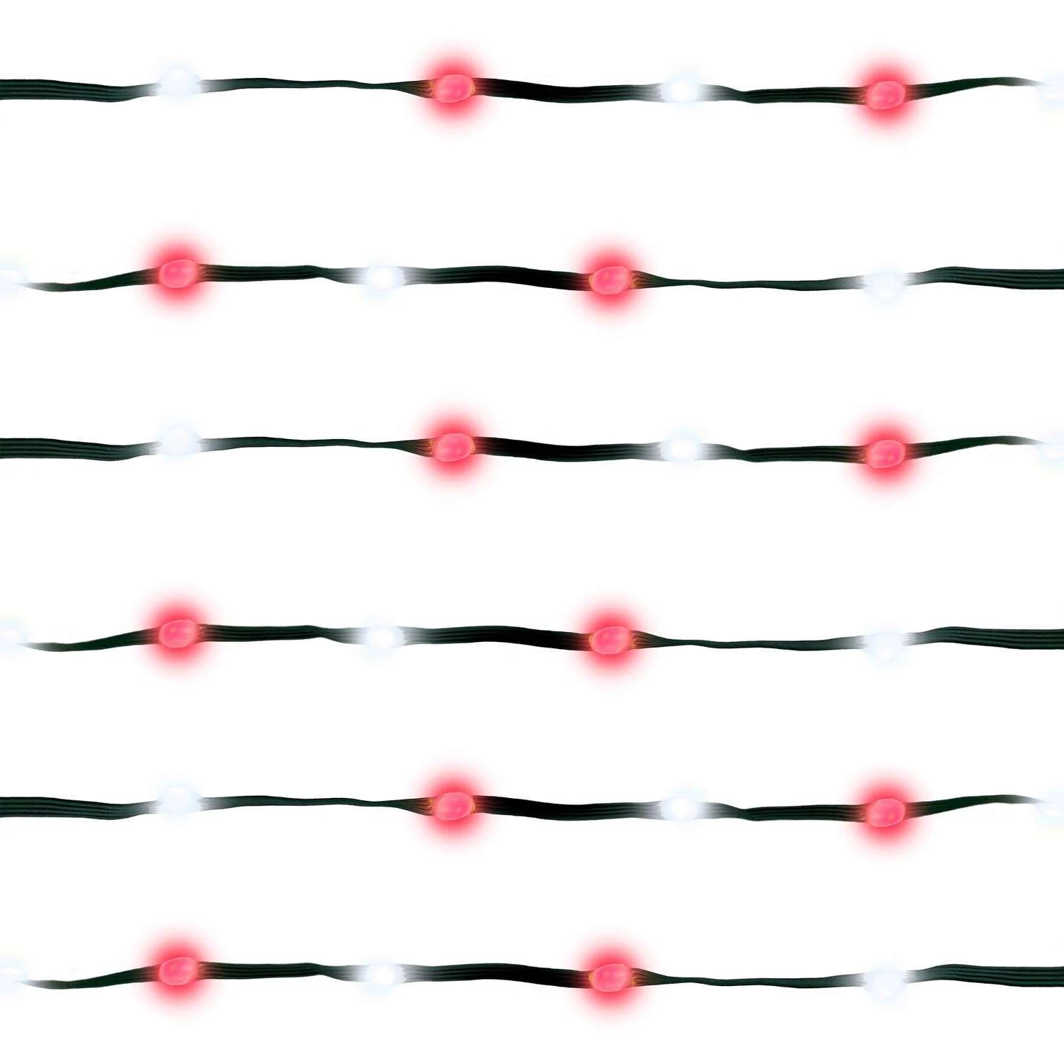 Celebrations LED Red/White 200 Ct String Ribbon Light 33 Ft. - Image 2