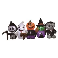 Celebrations 4 Ft. Prelit Happy Halloween Characters Inflatable