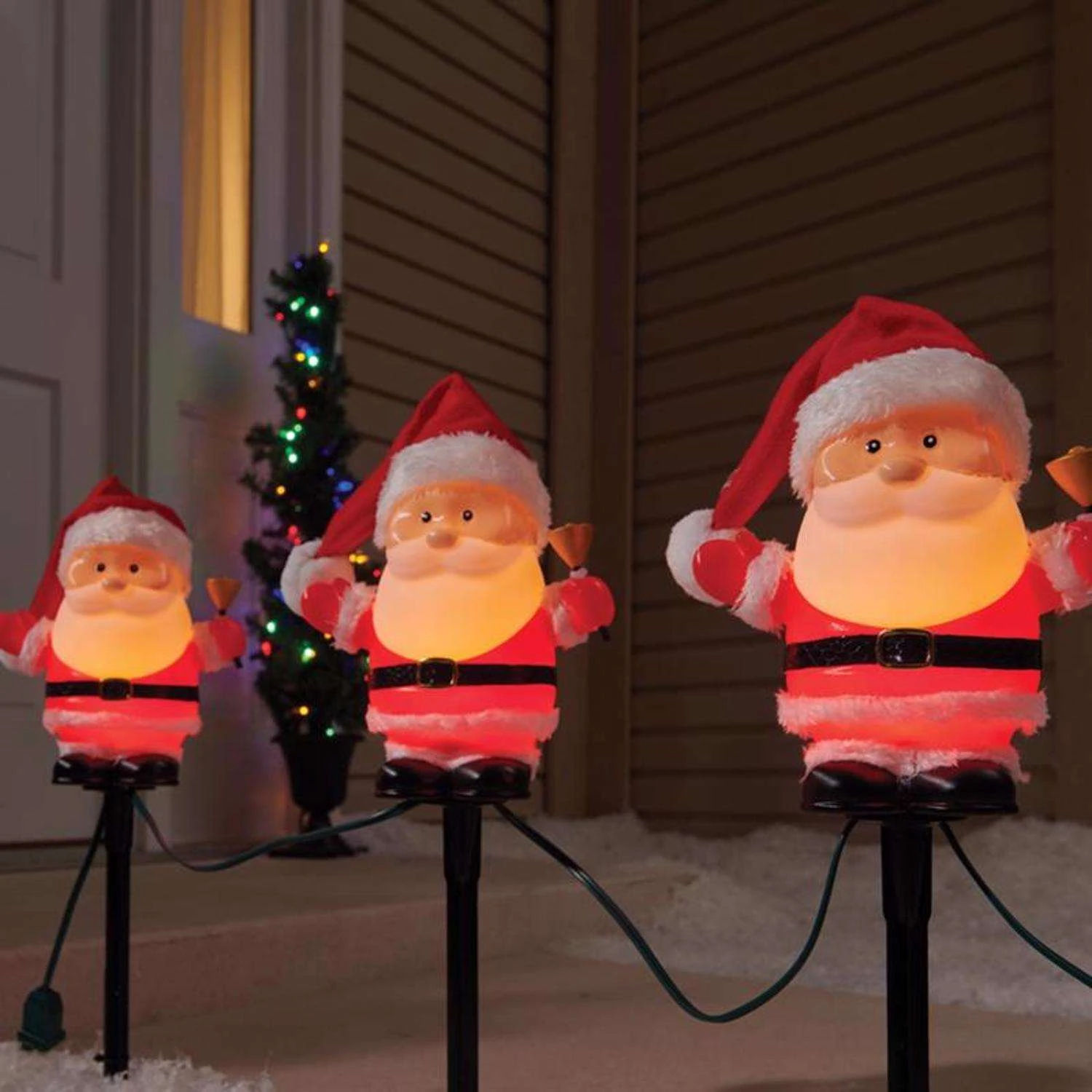 Celebrations Incandescent Clear Santa 6 In. Pathway Decor