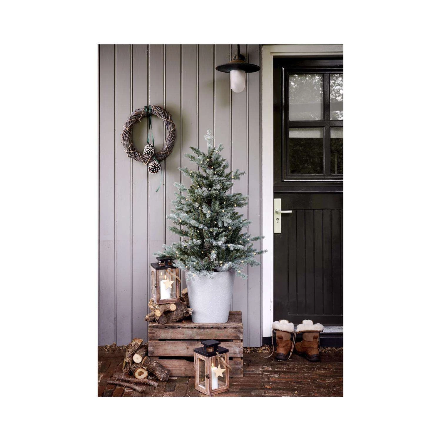 Celebrations 4 Ft. Full LED 80 Ct Misty Allison Pine Christmas Tree - Image 3