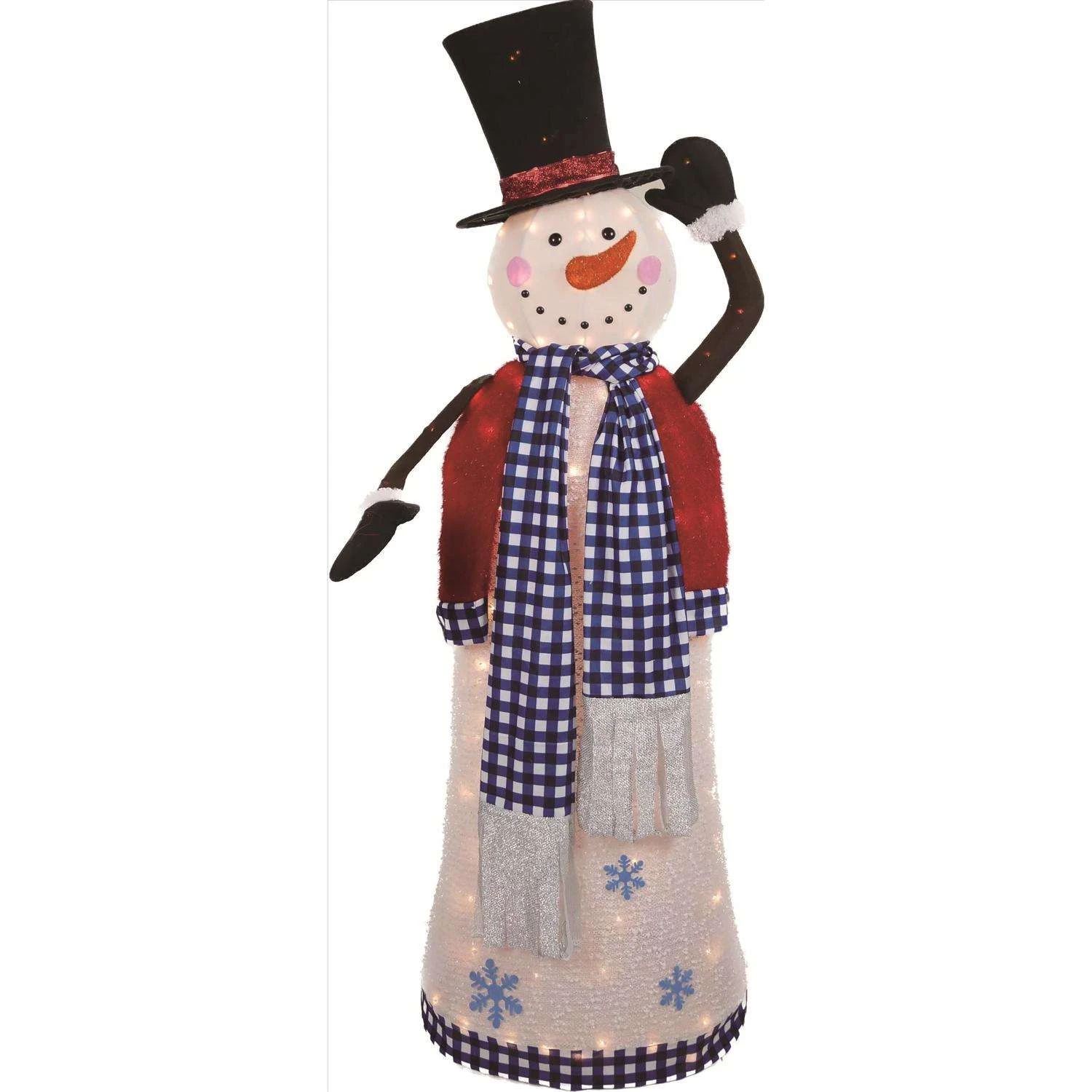 Celebrations Incandescent Warm White Snowman 5 Ft. Yard Decor