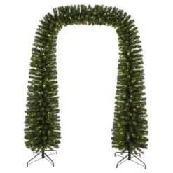 Celebrations 8 Ft. L LED Prelit Warm White Tree Arch Garland