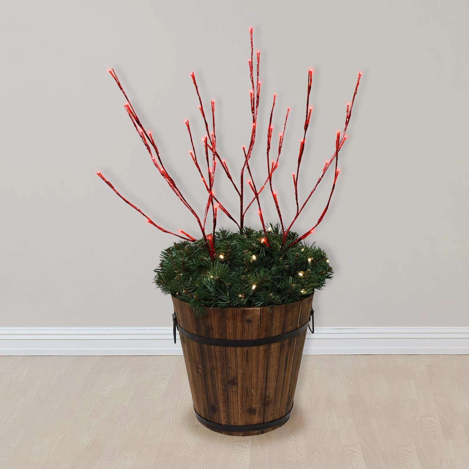 Celebrations LED Red Lighted Red Twigs 32 In. Yard Decor - Image 2
