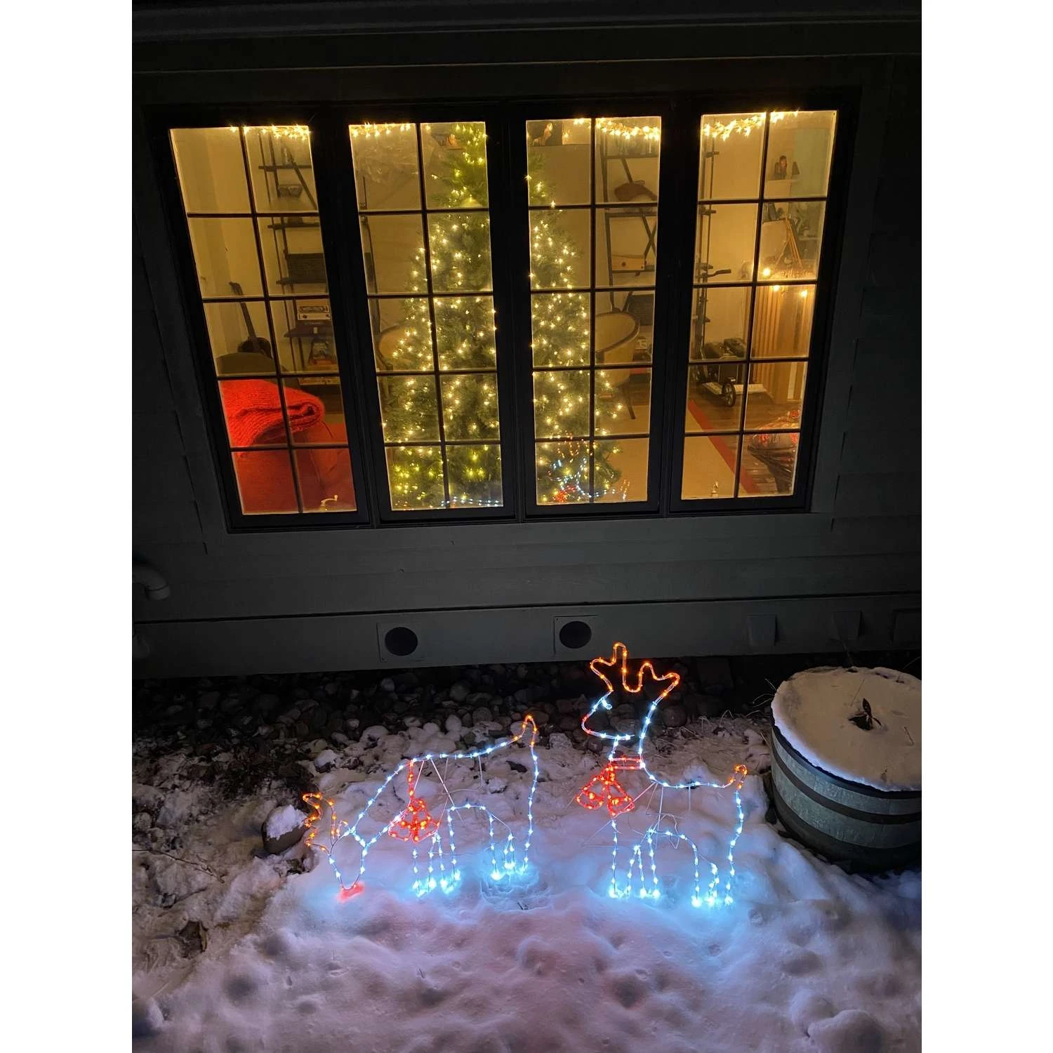 Celebrations LED Standing Reindeer 35 In. Yard Decor - Image 2