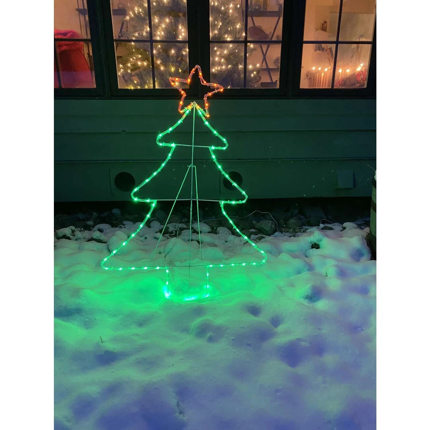 Celebrations LED Multi Christmas Tree 40 In. Yard Decor - Image 2