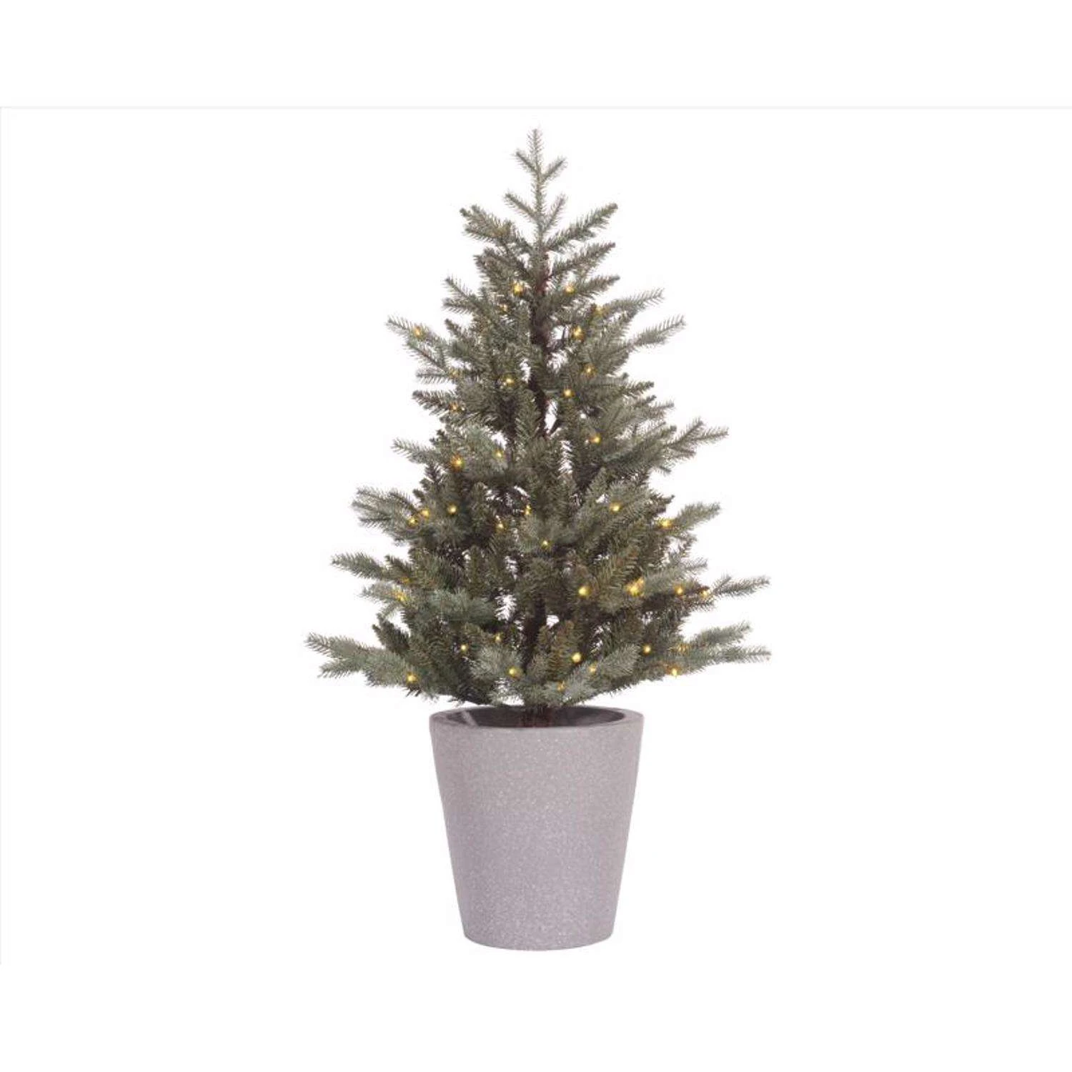 Celebrations 4 Ft. Full LED 80 Ct Misty Allison Pine Christmas Tree