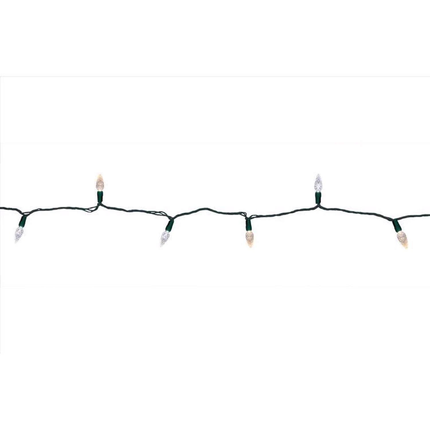 Celebrations Platinum LED C6 Multicolored/Warm White 50 Ct String Christmas Lights 25 Ft. - Image 2