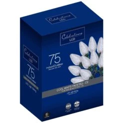 Celebrations LED C9 Cool White 75 Ct String Christmas Lights 49 Ft.