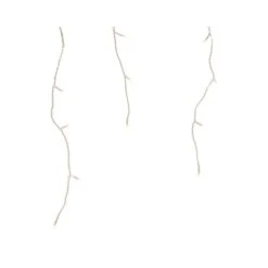 Celebrations LED Clear/Warm White 250 Ct Icicle Christmas Lights