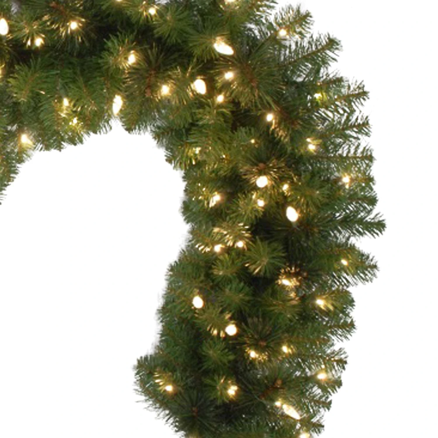 Celebrations Platinum 14 In. D X 9 Ft. L LED Prelit Warm White Mixed Pine Christmas Garland - Image 3
