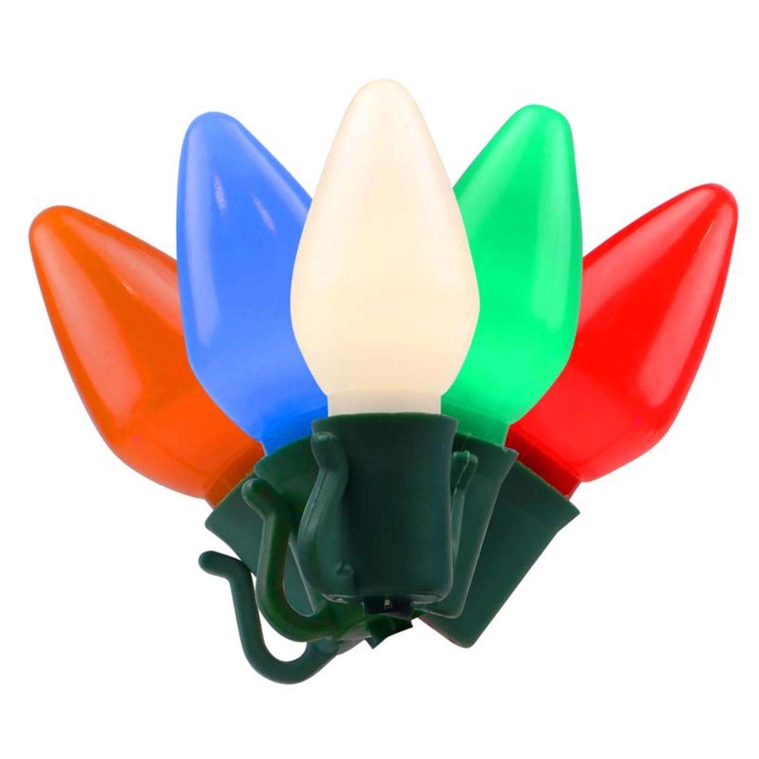 Celebrations Platinum LED C7 Multicolored 50 Ct String Christmas Lights 25 Ft.