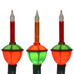 Celebrations Incandescent C7 Green/Red 7 Ct Christmas Lights 8 Ft.