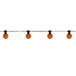 Celebrations Orange 25 Ct LED G40 Halloween String Lights