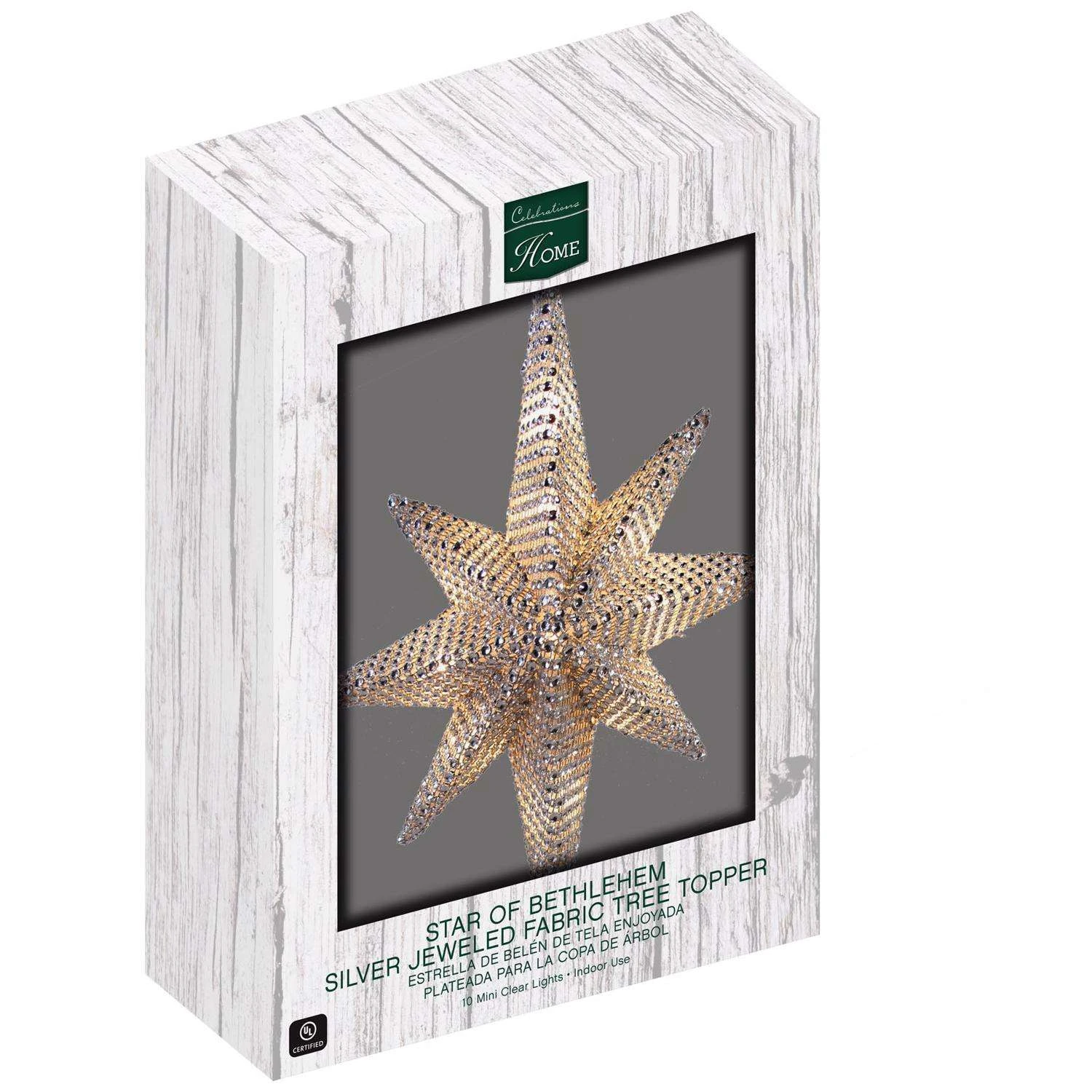 Celebrations Silver Star Of Bethlehem Tree Topper - Image 4