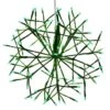 Celebrations Platinum LED Green Shimmer Sphere 16 In. Hanging Decor